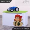 Box na hračky Happy KNZ01 - pirát (Barva bílá)
