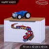 Box na hračky Happy KNZ01 - vláček (Barva bílá)