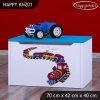 Box na hračky Happy KNZ01 - vláček (Barva bílá)