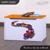 Box na hračky Happy KNZ01 - vláček (Barva bílá)