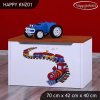 Box na hračky Happy KNZ01 - vláček (Barva bílá)