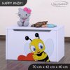 Box na hračky Happy KNZ01 - včelka se srdcem (Barva bílá)