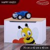 Box na hračky Happy KNZ01 - včelka se srdcem (Barva bílá)