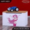 Box na hračky Happy KNZ01 - mořská víla (Barva bílá)