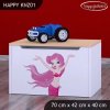 Box na hračky Happy KNZ01 - mořská víla (Barva bílá)