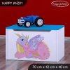 Box na hračky Happy KNZ01 - růžový dráček (Barva bílá)