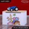 Box na hračky Happy KNZ01 - safari (Barva bílá)