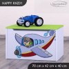 Box na hračky Happy KNZ01 - letadlo (Barva bílá)
