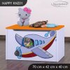 Box na hračky Happy KNZ01 - letadlo (Barva bílá)