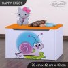 Box na hračky Happy KNZ01 - slimák (Barva bílá)