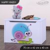 Box na hračky Happy KNZ01 - slimák (Barva bílá)