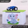 Box na hračky Happy KNZ01 - sloník (Barva bílá)