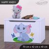 Box na hračky Happy KNZ01 - sloník (Barva bílá)