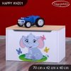 Box na hračky Happy KNZ01 - sloník (Barva bílá)