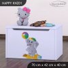 Box na hračky Happy KNZ01 - slon s balónkem (Barva bílá)