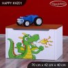 Box na hračky Happy KNZ01 - drak (Barva bílá)
