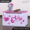 Box na hračky Happy KNZ01 - padající srdce (Barva bílá)