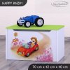 Box na hračky Happy KNZ01 - zpívající auto (Barva bílá)
