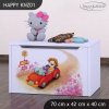 Box na hračky Happy KNZ01 - zpívající auto (Barva bílá)