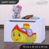 Box na hračky Happy KNZ01 - loď (Barva bílá)