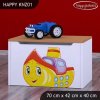 Box na hračky Happy KNZ01 - loď (Barva bílá)