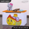 Box na hračky Happy KNZ01 - loď (Barva bílá)