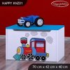 Box na hračky Happy KNZ01 - super lokomotiva (Barva bílá)
