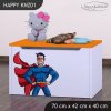 Box na hračky Happy KNZ01 - superman (Barva bílá)