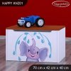 Box na hračky Happy KNZ01 - stříkající sloník (Barva bílá)