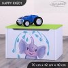 Box na hračky Happy KNZ01 - stříkající sloník (Barva bílá)