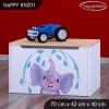 Box na hračky Happy KNZ01 - stříkající sloník (Barva bílá)