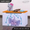 Box na hračky Happy KNZ01 - stříkající sloník (Barva bílá)