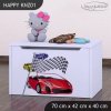 Box na hračky Happy KNZ01 - závod (Barva bílá)