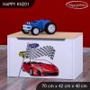 Box na hračky Happy KNZ01 - závod (Barva bílá)