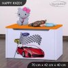 Box na hračky Happy KNZ01 - závod (Barva bílá)
