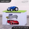 Box na hračky Happy KNZ01 - závod (Barva bílá)