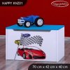 Box na hračky Happy KNZ01 - závod (Barva bílá)