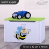 Box na hračky Happy KNZ01 - usměvavá včelka (Barva bílá)