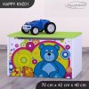 Box na hračky Happy KNZ01 - veselý medvídek (Barva bílá)