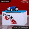Box na hračky Happy KNZ01 - závod F1 (Barva bílá)