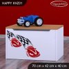Box na hračky Happy KNZ01 - závod F1 (Barva bílá)