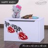 Box na hračky Happy KNZ01 - závod F1 (Barva bílá)