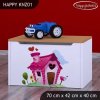 Box na hračky Happy KNZ01 - začarovaný domeček (Barva bílá)