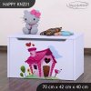 Box na hračky Happy KNZ01 - začarovaný domeček (Barva bílá)