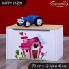 Box na hračky Happy KNZ01 - začarovaný domeček (Barva bílá)