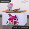 Box na hračky Happy KNZ01 - začarovaný domeček (Barva bílá)