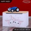 Box na hračky Happy KNZ01 - zamilovaní králíčci (Barva bílá)
