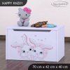 Box na hračky Happy KNZ01 - zamilovaní králíčci (Barva bílá)