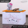 Box na hračky Happy KNZ01 - zamilovaní králíčci (Barva bílá)