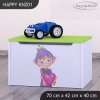 Box na hračky Happy KNZ01 - zamilovaný skřítek (Barva bílá)